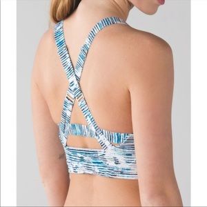 Lulu Pure Practice Bra Blurry Belle Strappy Cutout